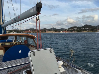 At anchor in Saint Lucia At anchor in Saint Lucia